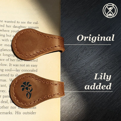 Personalized Magnetic Leather Bookmark