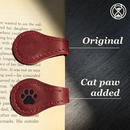 Personalized Magnetic Leather Bookmark