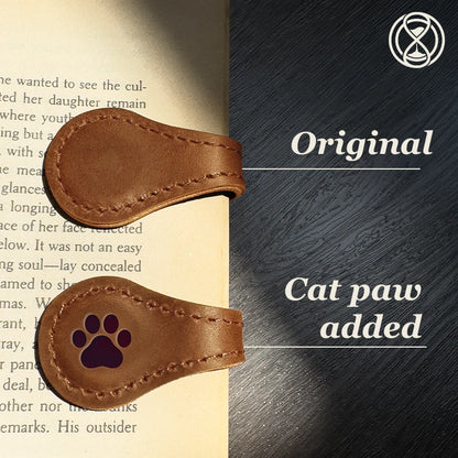 Personalized Magnetic Leather Bookmark