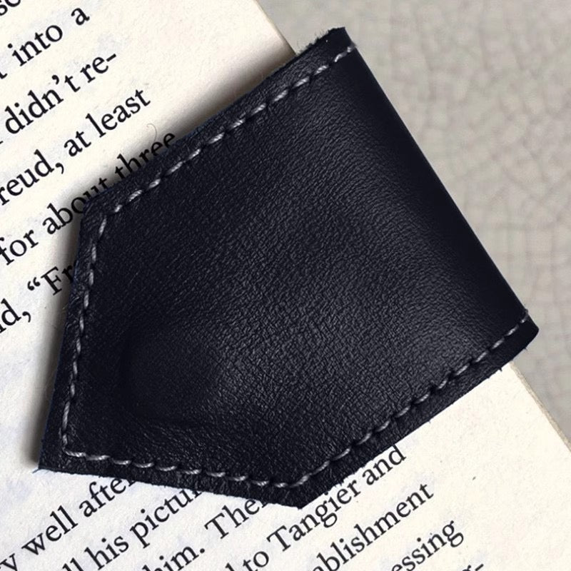 Personalized Magnetic Leather Bookmark