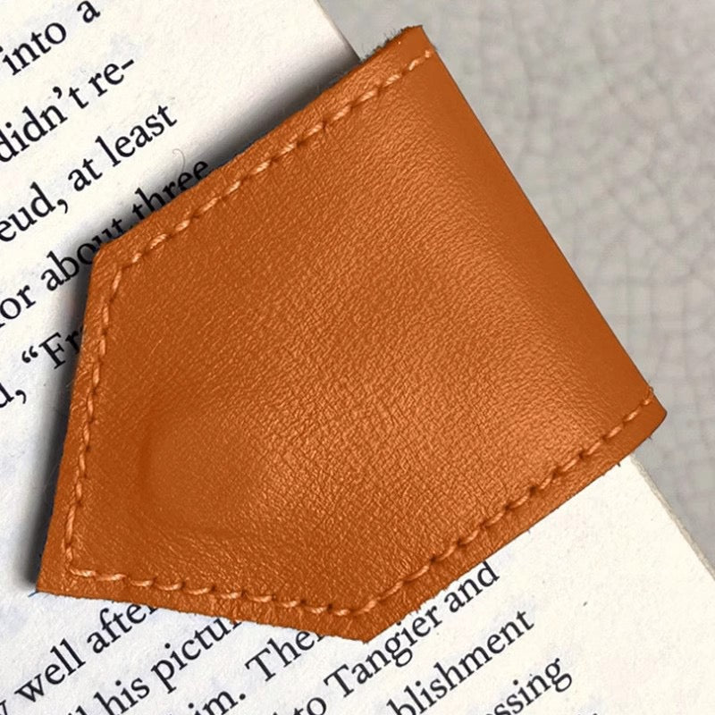 Personalized Magnetic Leather Bookmark