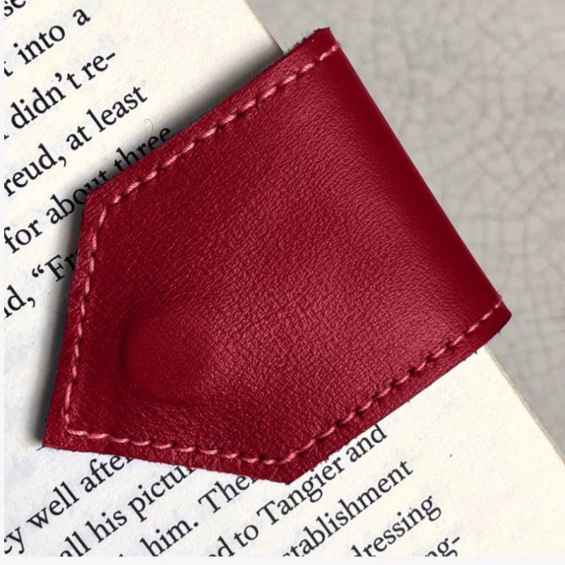 Personalized Magnetic Leather Bookmark