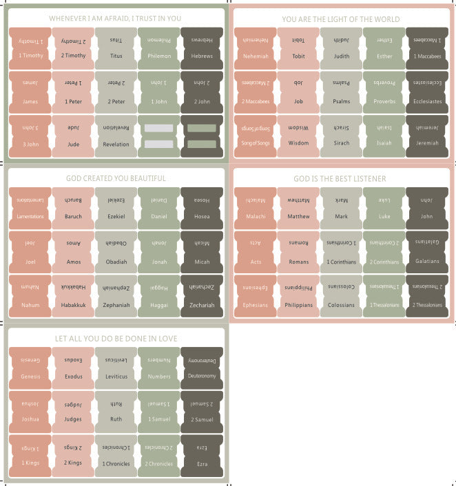 Prayer-Themed Bible Tabs | Set of 8 Sheets