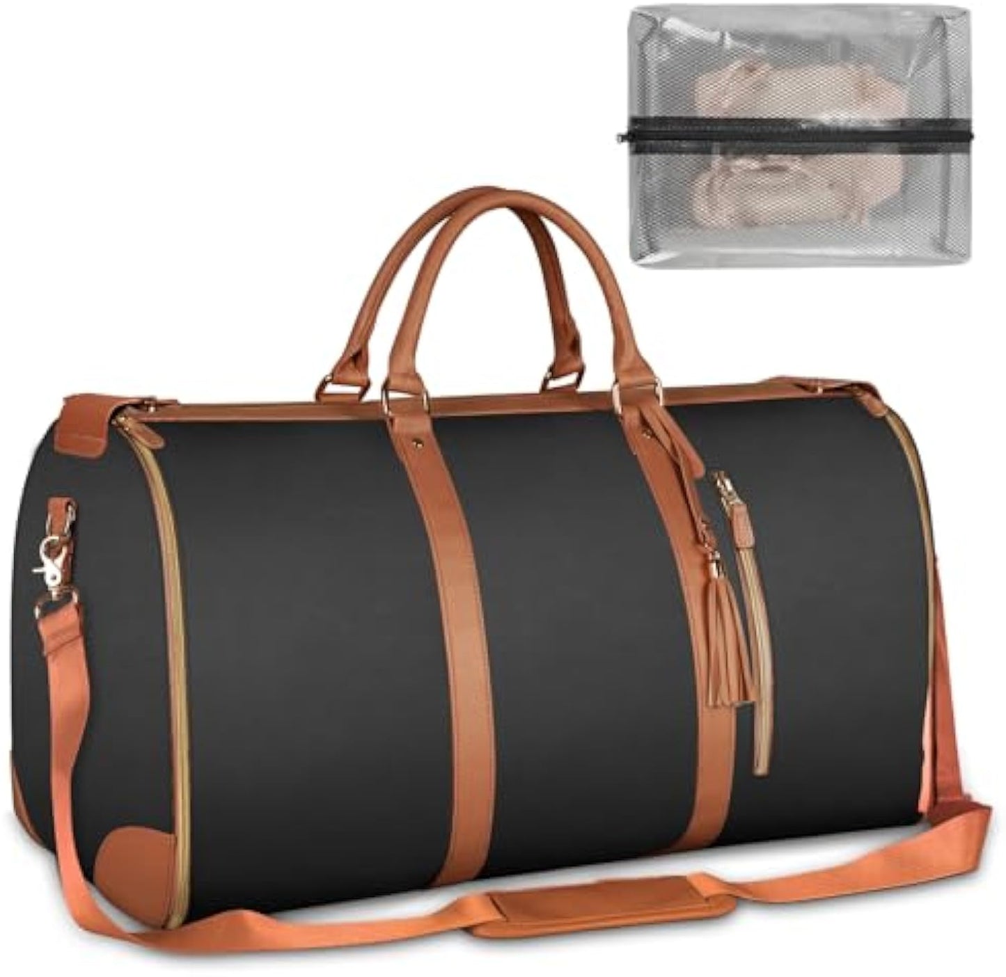 Foldable Travel Duffel Bag, Sports Tote Gym Bag, Shoulder Weekender Overnight Bag
