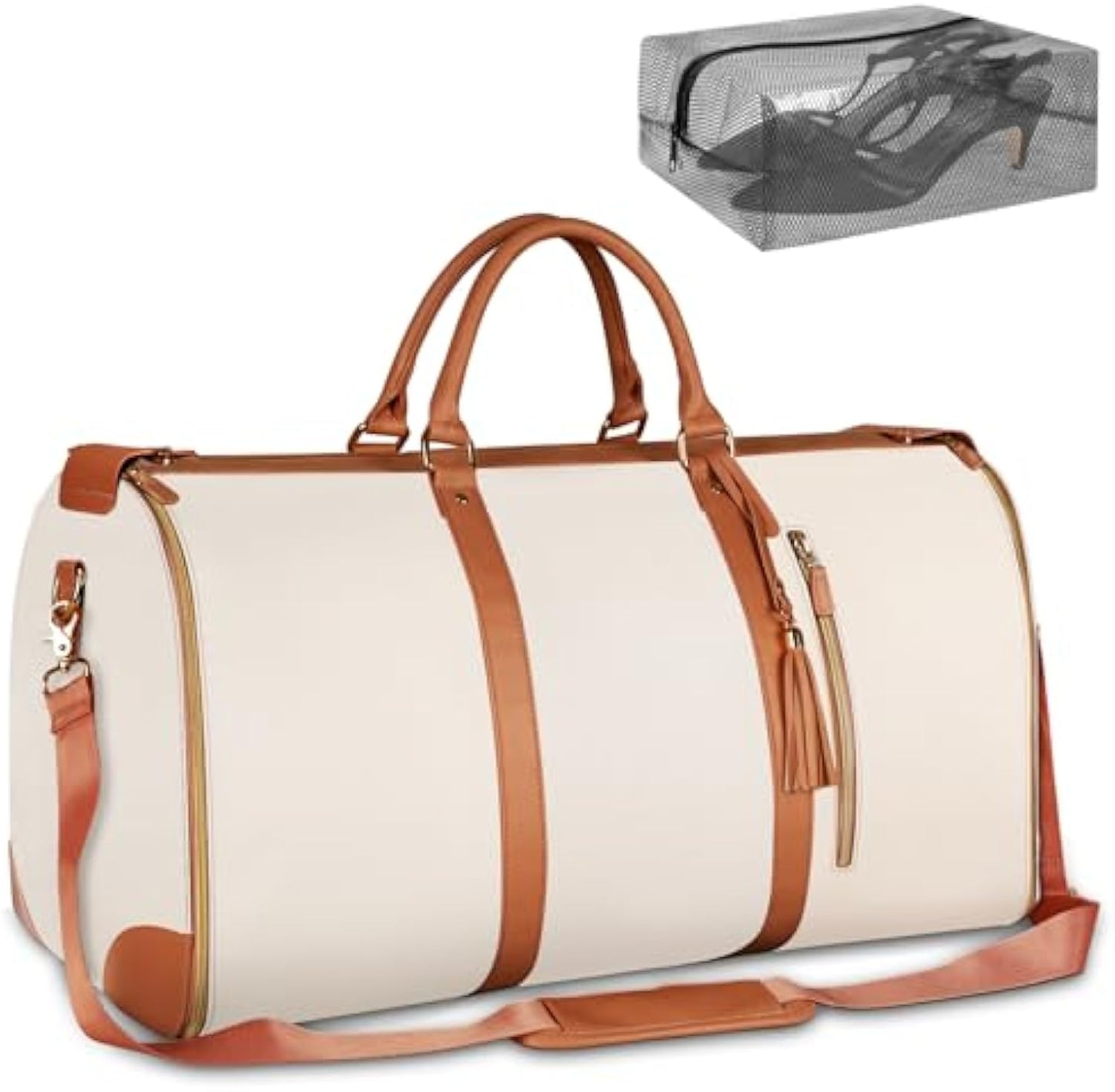 Foldable Travel Duffel Bag, Sports Tote Gym Bag, Shoulder Weekender Overnight Bag