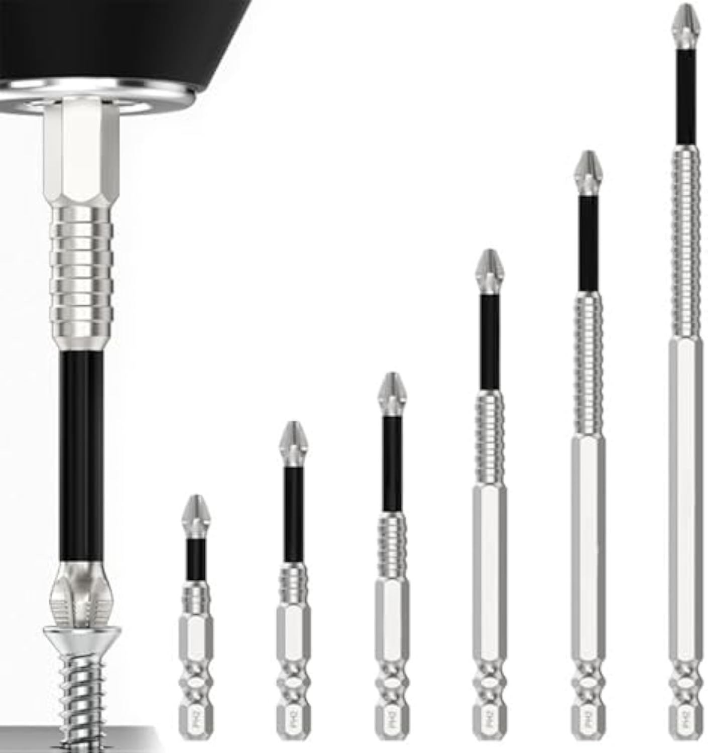 High-Magnetic Screwdriver Drill Bit Set