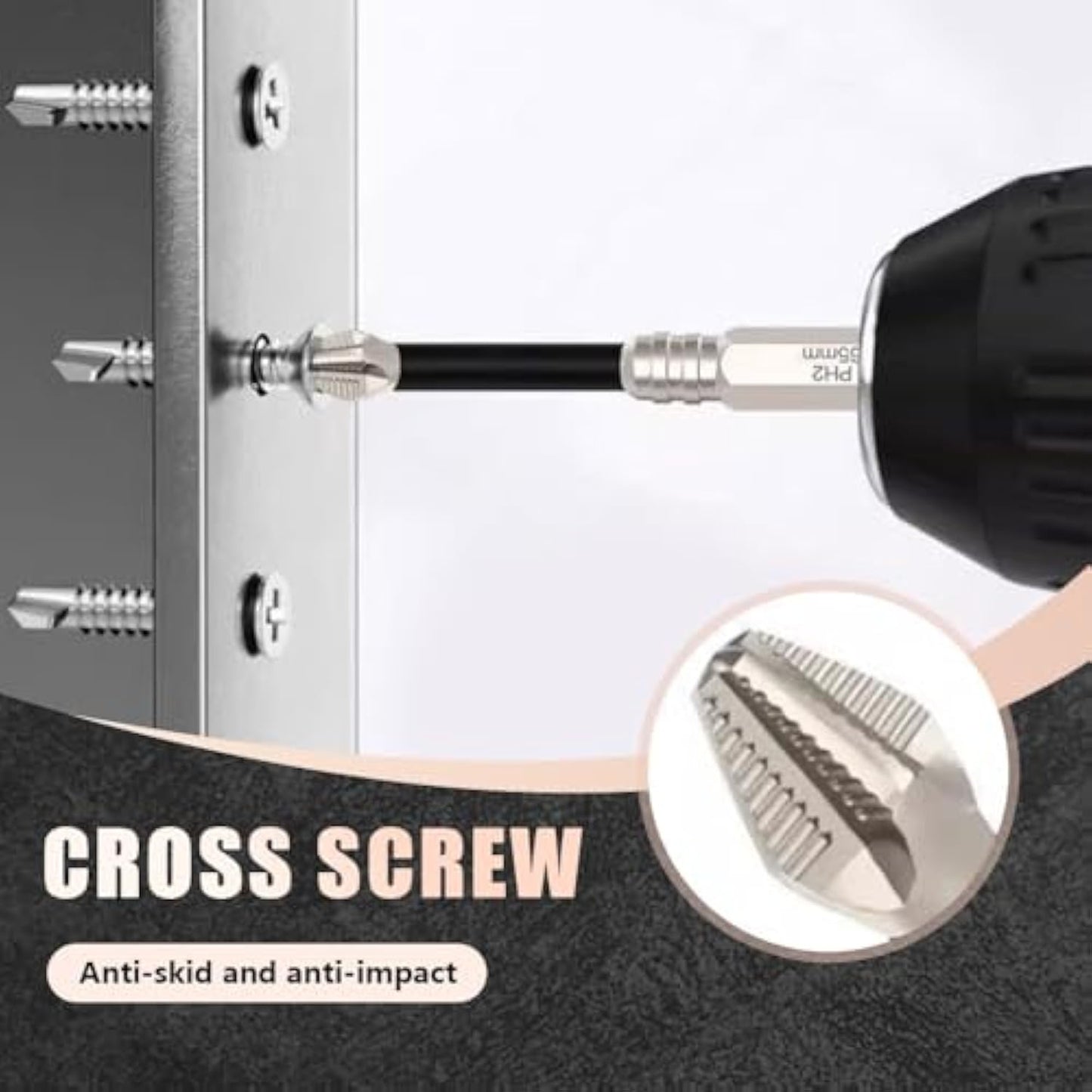 High-Magnetic Screwdriver Drill Bit Set