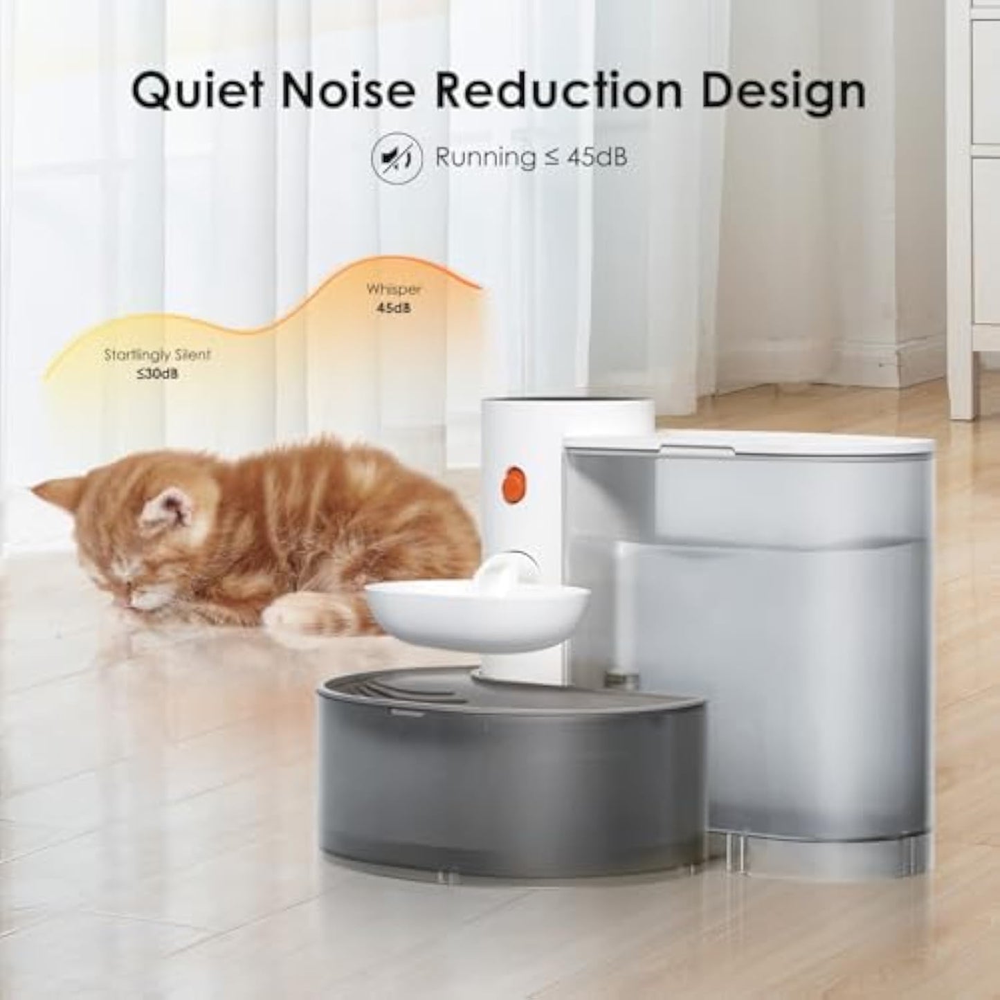 Automatic Wireless Pour-Over Cat Water Dispenser