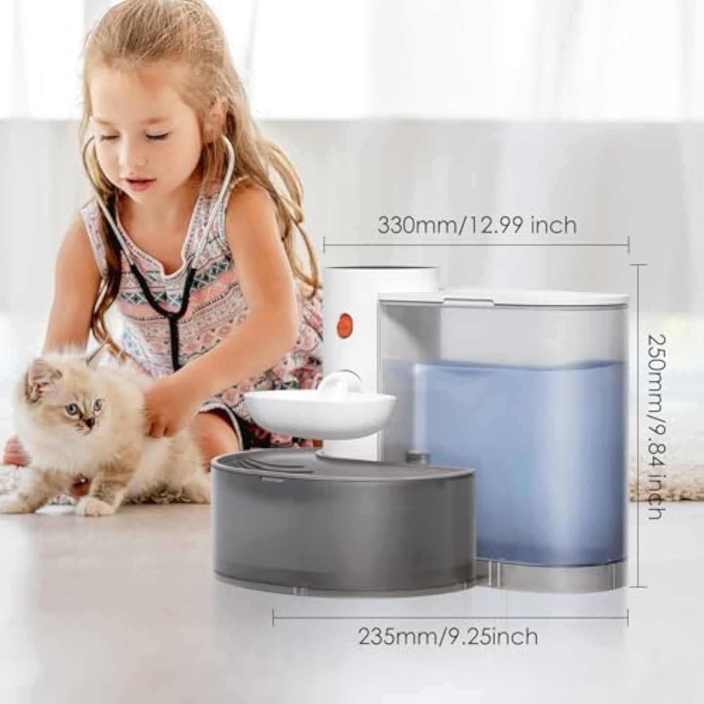 Automatic Wireless Pour-Over Cat Water Dispenser
